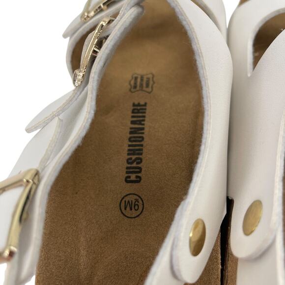 CUSHIONAIRE Lulu Cork footbed Sandal White Size 9 New without Box! - Picture 7 of 9